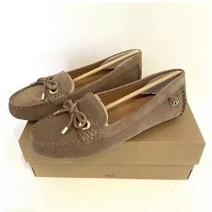 UGG EEVON 1112284W Brown Suede Loafer Moccasin Slip On Women’s Size 7 Shoes NIB